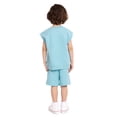 thumbnail image 4 of Wonder Nation Toddler Boys Sleeveless Graphic Tank Top and Matching Shorts Set, Sizes 12M-5T, 4 of 6