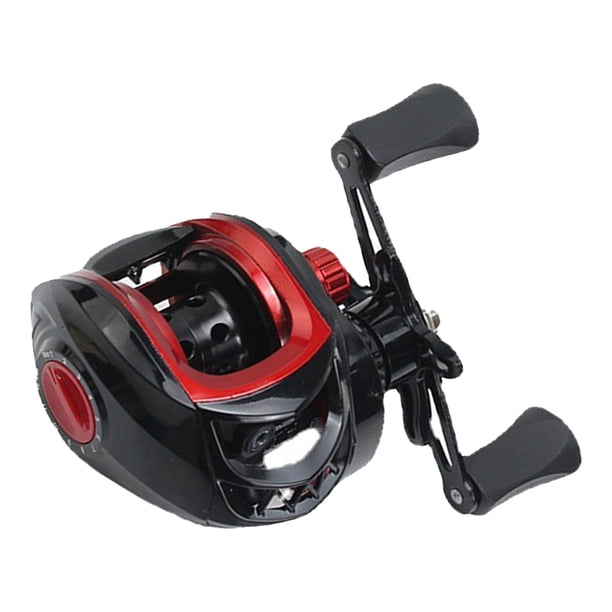 Carrete Baitcasting, 9.9oz Ultraligero, Metal Largo Fundido Potente Carrete de Pesca Baitcaster, Relación de Engranaje 7.2: 1, Fuerza de Frenado 8kg, Para Agua Salada,