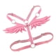thumbnail image 4 of Cinturón elástico para mujer con forma de ángel, hecho de piel sintética para fiestas punk, festivales y fiestas de disfraces Rosado, 4 of 5