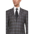 thumbnail image 2 of Adam Baker Men's Single Breasted Ultra Slim Fit 2-Piece Jacket, Trousers Suit Set, 2 of 5