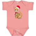 thumbnail image 3 of Inktastic Cute Christmas Cat Tangled in Colorful Lights with Red Hat Boys or Girls Baby Bodysuit, 3 of 5
