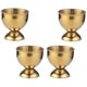 thumbnail image 1 of Juego de 4 hueveras de acero inoxidable, para restaurante, hogar, cocina, cumpleaños, boda, Navidad, Año Nuevo, fiesta, decoración de mesa (dorado) Rojo Verde, 1 of 5