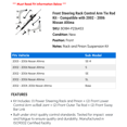 thumbnail image 2 of Front Steering Rack Control Arm Tie Rod Kit - Compatible with 2002 - 2006 Nissan Altima 2003 2004 2005, 2 of 2