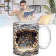thumbnail image 2 of Taza de cerámica blanca de 325 ml para amantes de los libros, ideal como regalo de cumpleaños o Navidad., 2 of 8