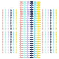 OUNONA 30pcs Comb Binding Spines Plastic Binding Combs 30 Ring Binder Combs and Spine for Teacher Student Document Notebook File Making Assorted Colors