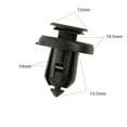 thumbnail image 4 of jiaping 4x30x Push-Type Bumper Retrainer Clips 91506-S9A-003 for 4 Pcs, 4 of 6