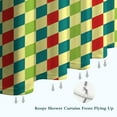 thumbnail image 6 of Multi Color Checkerboard Checkered Pattern Shower Curtain 36"x72" ,Bathroom Decorative Shower Curtains Set with 12 Hooks,Modern Waterproof Washable Shower Curtain, 6 of 6