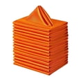 thumbnail image 2 of Matsuzay Servilletas de tela elegantes y duraderas de 20 piezas para un toque de elegancia servilletas de cuadradas Kits de decoración para fiestas naranja, 2 of 6