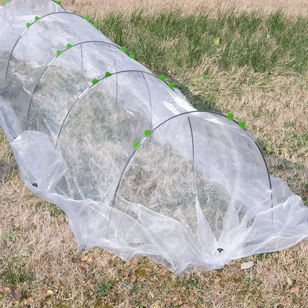 Anillo de soporte para invernadero, arcos de túnel para plantas a prueba de herrumbre, marco de soporte para plantas de jardín Wdftyju Libre de BPA