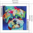 thumbnail image 1 of 5D Diamond Painting Kit - Dog Embroidery Animal Diamond Painting Portrait, 1 of 3