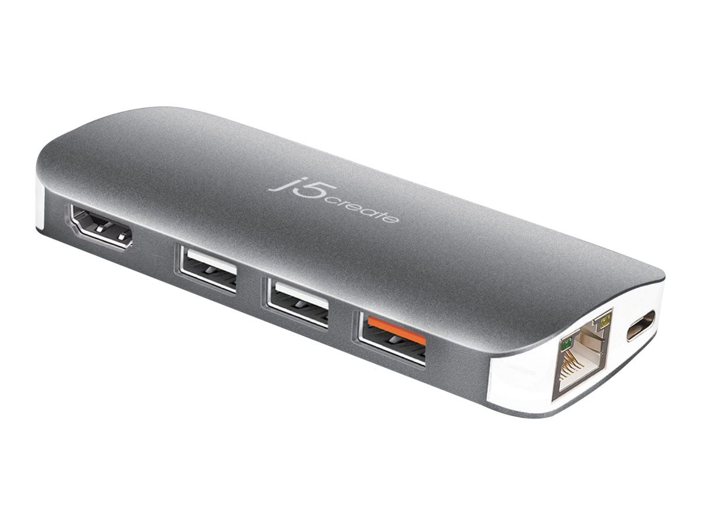 j5create JCD384 - Docking station - USB-C - VGA, HDMI - GigE