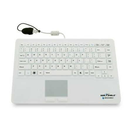 UPC: 0852994002610 | Seal Shield SW87P2 Seal-Touch Washable Silicone All-in-One Keyboard – White