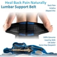 thumbnail image 4 of Faja lumbar AMZSTAR de neopreno de lujo con doble tracción y cinturón de soporte para la cintura para aliviar el dolor de espalda y hernia discal (talla XXXL, 40-44 pulgadas), 4 of 5