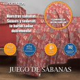 thumbnail image 4 of Juego De Sábanas Hotelera Matrimonial Microfibra Premium MELOCOTTON HOGAR incluye 4 Fundas De almohada Mod-C4, 4 of 5