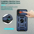 thumbnail image 7 of SOGA Compatible for Apple iPhone 13 Pro Max Case with Camera Screen Protector Cover Rugged ShockProof Drop Protection Phone Case with Magnetic Kickstand Mount Plate [Blue], 7 of 7
