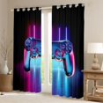 thumbnail image 2 of jejeloiu Cartoon Gamepad Black Out Curtains,Modern Video Games Curtains Pack of 2 (42x63 Each) For Console Gamer, 2 of 6