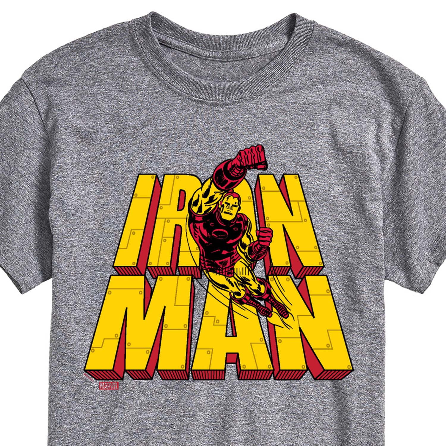 Marvel Iron Man - Stacked Name Oversized - Men's Short Sleeve Graphic T-Shirt