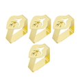 thumbnail image 1 of 4 Pcs Pince à Nappe Supports de Table à Manger Pinces en Acier Inoxydable Feuille Or, 1 of 8