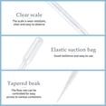 thumbnail image 2 of Riwesomey 100 unids/set transparente 3ml pipetas desechables de plástico seguro del cuentagotas del ojo de transferencia pipetas graduadas, 2 of 6