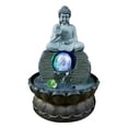 thumbnail image 1 of Fuente De Agua De Mesa De Meditación De Oficina Con Luces LED De Estatua De Resina De Buda Sunnimix Fuente de mesa de Buda, 1 of 8