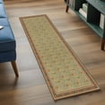 thumbnail image 3 of Runner Rug 2'x6', Boho Geometric Abstract Floral Washable Non-Slip Hallway Runner Rugs, Vintage Ethnic Flower Textured Bedside Rugs Floor Mats Carpet Runners for Kitchen Bathroom Laundry Room, 3 of 8