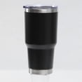 thumbnail image 2 of Vaso aislado de acero inoxidable de 30 oz con tapa, color negro, perfecto para deportes, acampadas y picnics, 2 of 8
