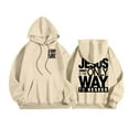 thumbnail image 2 of Christian Hoodies for Men 2025 Jesus Christ Is The Only Way To Heaven Hoodie Hooded Sweatshirt with Pockets Pullover, 2 of 7