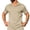 07# Khaki, variant on IhhxPro Men's Performance Collared Shirt Quick Dry Short Sleeve Breathable Work Golf Casual Slim Fit Stretch Cotton Summer S-3XL