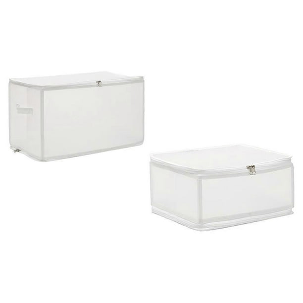 Plastic Storage Box For Clothes Organization Suitable For Students 30x15x15cm 2Pcs