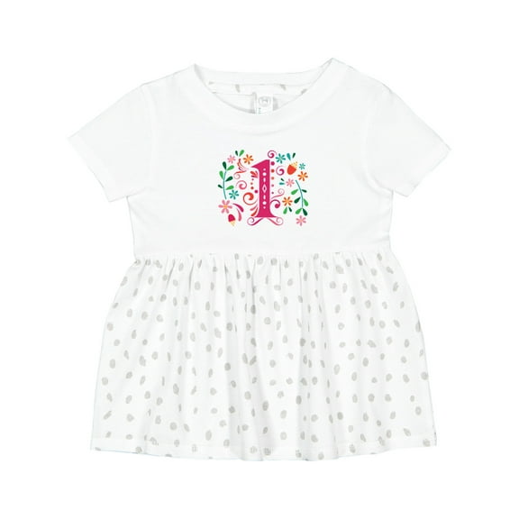 Inktastic 1st Birthday Party 1 Year Old Girls Girls Baby Dress