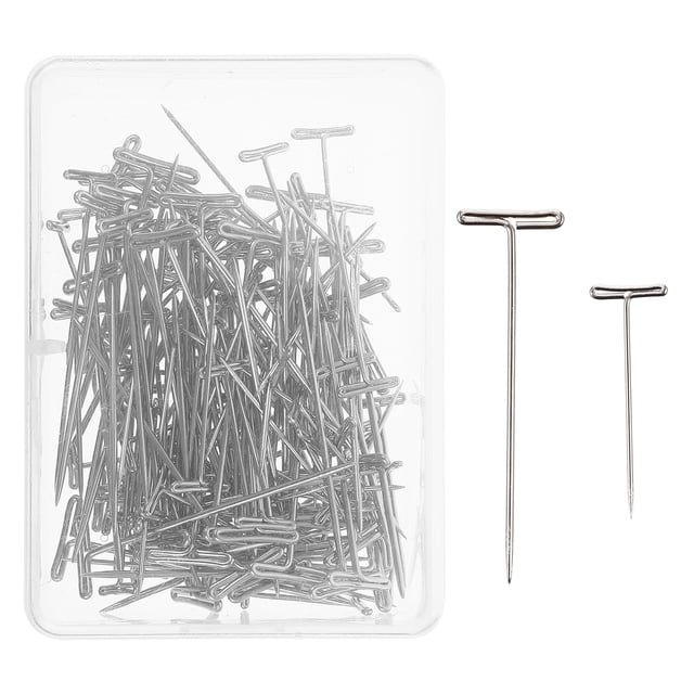 MasteelfCA 150Pcs Daily Use Wig Needles Stainless Steel Wig Pin Convenient Blocking Needles