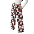 thumbnail image 2 of Women's Sweatpants Woman Cargo Pants Womens Christmas Fashion Printed Flannel Casual Trousers Casual Pants,Multicolor,M, 2 of 7
