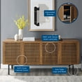 thumbnail image 6 of Modway Parker 73" Tall TV Stand in Walnut, 6 of 7