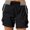 Black, variant on RYRJJ Women's Cargo Shorts Multi Pockets Casual Summer High Waisted Casual Shorts for Women Trendy Summer Outdoor Hiking Shorts(Beige,S)