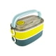 thumbnail image 1 of LONCHERA ANTIDERRAME PORTATIL 2 NIVELES Ideal para el control de porciones, acero inoxidable, incluye cuchara, libre de aromas y sabores, agarradera de goma, seguros laterales, ideal para micro ondas, 1 of 6