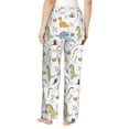 thumbnail image 3 of Xecao Dinosaur Women's Straight Lounge Pajama Pants: The Epitome of Relaxed Sleepwear, 3 of 9