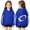 00-Blue#1094, variant on Kiijoy Hoodie for Girls Active Football Graphic Pullover Sweatshirt, Beige, Sizes 2-3T