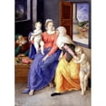 thumbnail image 2 of Giulio Clovio 14x18 Black Ornate Wood Framed Double Matted Museum Art Print Titled - Holy Family with Santa Isabel and San Juanito (Between 1556 and 1557), 2 of 5
