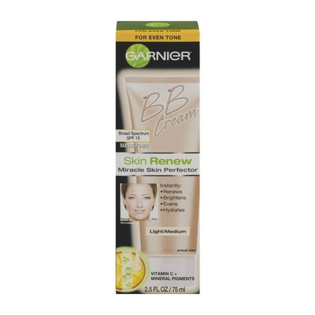 Garnier BB Cream Skin Renew Light/Medium, 2.5 FL OZ