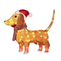 WEGFTDUOP Outdoor Glowing Metal Christmas Outdoor Garden Floor Decoration