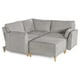thumbnail image 5 of Sala Modular Makora Morelli Memory Foam Gris Claro Chenille De 4 módulos, 5 of 9