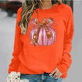 thumbnail image 7 of Frostluinai Crew Neck Sweatshirts for Women Happy Thanksgiving Pullover Long Sleeve Pumpkin Graphic Sweat Shirts Fall Gifts for Woman, 7 of 7