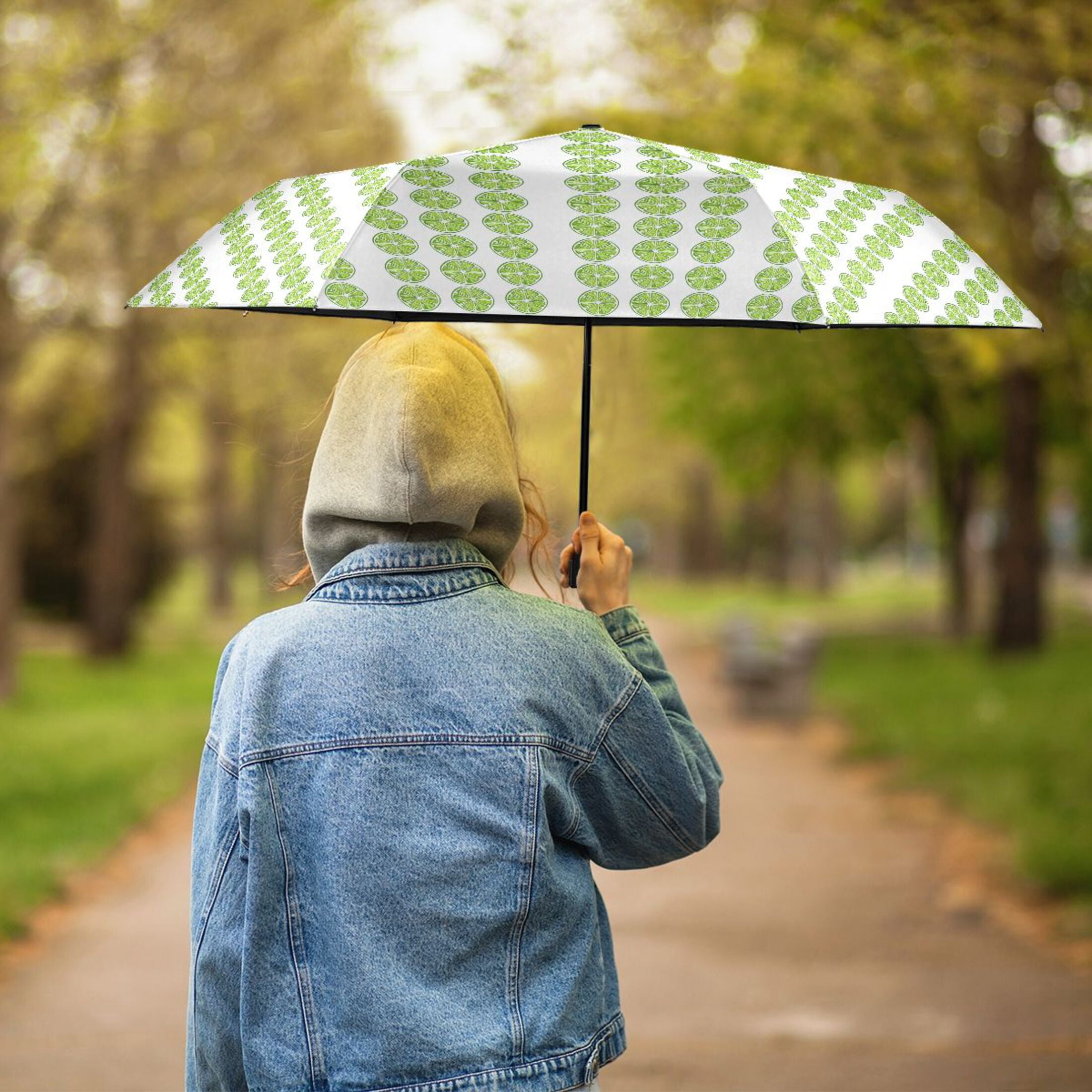 Lemon Slice Compact Sun Umbrella Windproof Travel Umbrellas for Rain Strong Portable UV Protection