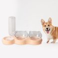thumbnail image 3 of de Agua de Alimentos para Mascotas Bebiendo con Botella de Gato Desmontable Alimentación para El de Tazón de Fuente de Mascota - Rosado Colco Dispensador de cuencos de gatos, 3 of 7