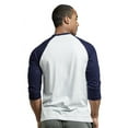 thumbnail image 4 of 6 Packs of Top Pro Men's 3/4 Sleeve Crew Neck Raglan Jersey Baseball Tee Shirts, 4 of 4