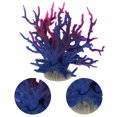thumbnail image 3 of Decoración de arrecife de coral, mini decoración de coral sintético para decoración de acuario, azul morado, 6.5 x 5.83 pulgadas, 3 of 7