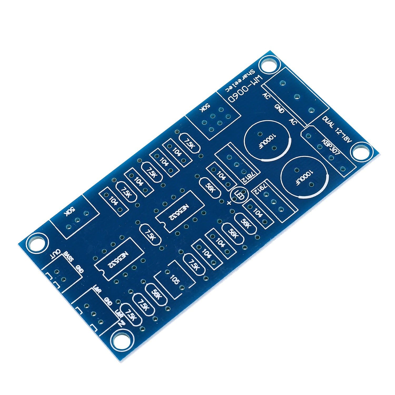Buy Low Pass Filter Bass Subwoofer Pre-Amp Amplifier Board Dual Power ...