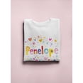 thumbnail image 3 of Colorful Name "penelope". Sweatshirt Women -Image by Shutterstock, Female XX-Large, 3 of 4