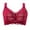 Red, variant on Bras for Women Plus Size Padded Bra Feature V-Neck Nursing Bra Style W-1589 Khaki 34C