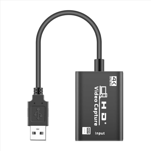 Video Capture Card to USB 3.0 Full HD 1080P 4K Capture Card Live Streaming and Record,1* Video Capture card,Black